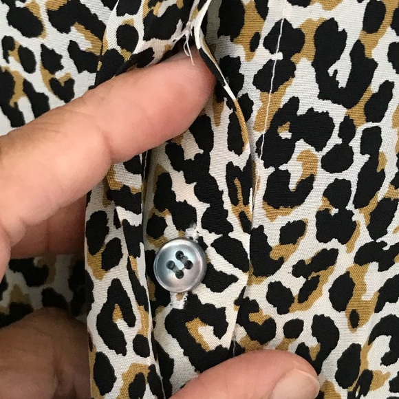 J.Crew Leopard Print Silk Shirt - Picture 7 of 13